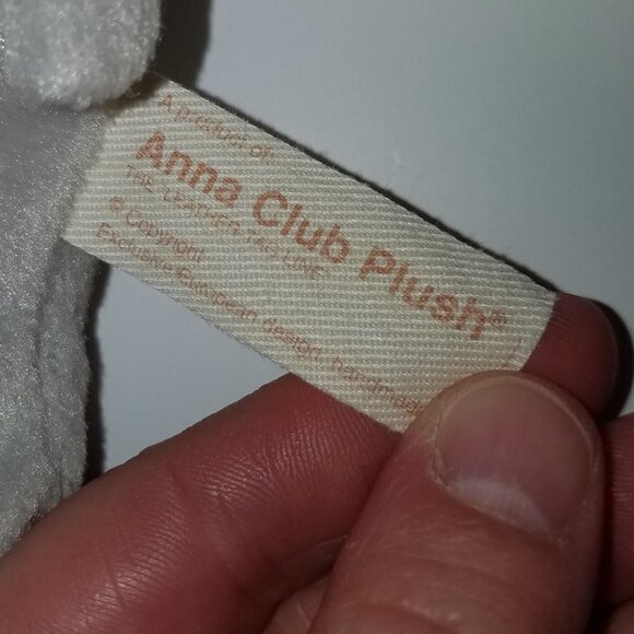 Gray Rhino Bean Bag Plush Anna Club Plush Stuffed Animal Toy 9" Long Netherlands - Picture 6 of 7